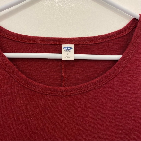 Burgundy / maroon t shirt dress - Picture 3 of 6